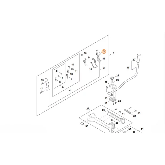 STIHL   Połówka rękojeści FA03 790 1100